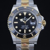 홍콩명품 [로렉스] 남성용 신형 서브마리너 m126613ln 18k옐로우골드 도금 콤비 41mm 블랙 다이얼 Cal.3235 오토매틱 무브먼트 ROL91914  