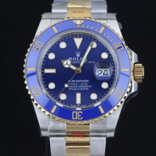 홍콩명품 [로렉스] 남성용 신형 서브마리너 m126613ln 18k옐로우골드 도금 콤비 41mm 블루 다이얼 Cal.3235 오토매틱 무브먼트 ROL91915  