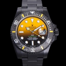 홍콩명품 [로렉스] 남성용 904L스틸!! 서브마리너 40mm 카본베젤 오토매틱 Cal.3135 옐로우 블랙 콜라보 다이얼 rol49211  