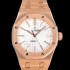 홍콩명품 [오데마피게] 남성용 하이엔드 37mm로얄오크 15450OR 화이트 와플 다이얼 18K 로즈골드 Cal.3120오토매틱 무브먼트 AUD6525  