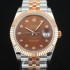 홍콩명품 [로렉스] 남성용 904L스틸!! 2022신형 데이저스트 41mm II m126334  18K 로즈골드 신형 Cal.3235 오토매틱 무브먼트 브라운 다이얼 ROL06119  
