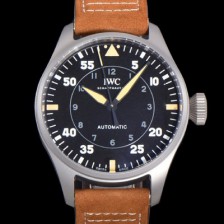 홍콩명품 [아이더블유씨] 남성용 빅 파일럿 워치 IW329701 티타늄 43mm 오토매틱 9015 타입 가죽줄 블랙다이얼 iwc39268  
