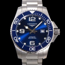 홍콩명품 [론진] 남성용 하이드로콘퀘스트 L3.781.4.96.6 세라믹 베젤 41mm 블루 다이얼 L888 오토매틱 무브먼트  lon2916  