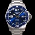 홍콩명품 [론진] 남성용 하이드로콘퀘스트 L3.781.4.96.6 세라믹 베젤 41mm 블루 다이얼 L888 오토매틱 무브먼트  lon2916  