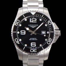 홍콩명품 [론진] 남성용 하이드로콘퀘스트 L3.781.4.56.6 세라믹 베젤 41mm 블랙 다이얼 L888 오토매틱 무브먼트  lon2917  