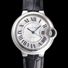 홍콩명품 [까르띠에] 여성용 신상 발롱블루 W6920085 가죽줄 화이트 다이얼 33mm 오토매틱 무브먼트 CAR0147  