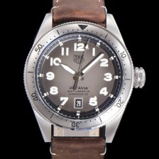 홍콩명품 [태그호이어] 남성용 오타비아 WBE5114 베스트에디션 오토매틱 42미리 가죽줄 그레이다이얼 TAG73876  