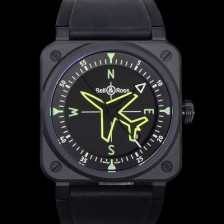 홍콩명품 [벨엔로즈] 남성용 BR03A 오토매틱 2892타입 42mm 세라믹 우레탄줄 블랙 다이얼 bel4106  