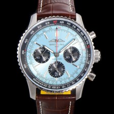 홍콩명품 [브라이틀링] 남성용 네비타이머 AB0138241C1P1 크로노그래프 ETA7750-2 타입 오토매틱 43mm 가죽줄 블루 다이얼 bre5995  