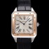 홍콩명품 [까르띠에] 남성용 산토스 W2SA0011 쿼츠 46.6mm L 사이즈 18K 로즈골드 화이트 다이얼 car69321  