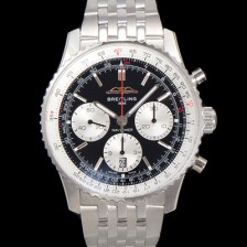홍콩명품 [브라이틀링] 남성용 네비타이머 AB0138211B1A1 크로노그래프 ETA7750-2 타입 오토매틱 43mm 메탈줄 블랙 다이얼 bre6007  