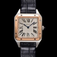 홍콩명품 [까르띠에] 여성용 산토스 W2SA0012 쿼츠 38mm S 사이즈 18K 로즈골드 화이트 다이얼 car69328  