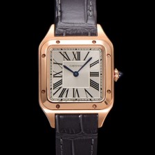 홍콩명품 [까르띠에] 여성용 산토스 WGSA0022 쿼츠 38mm S 사이즈 18K 로즈골드 화이트 다이얼 car69329  