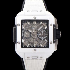 홍콩명품 [휴블렛] 남성용 스퀘어 뱅 유니코 821.HX.0170.RX 스켈레톤 다이얼 티타늄 에디션 세라믹 42미리 오토매틱 무브먼트 우레탄 러버밴드 hub2134  