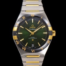 홍콩명품 [오메가] 남성용 1:1수제공정! 131.23.41.21.10.001 무브UP 컨스틸레이션 코-엑시얼 마스터 오토매틱 Cal.8900타입 41mm 18K 옐로우골드 메탈줄 그린 다이얼 omg20189  