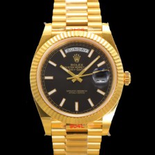 홍콩명품 [로렉스] 남성용 데이데이트 m228238-0067 18K 옐로우골드 40mm 오토매틱 Cal.3255 타입 블랙 다이얼 rol5302  