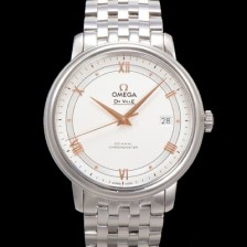 홍콩명품 [오메가] 남성용 드빌 프레스티지 424.10.40.20.02.002 오토매틱 Cal.8800타입 39.5mm 메탈줄 화이트 다이얼 omg20192  