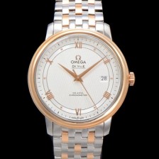 홍콩명품 [오메가] 남성용 드빌 프레스티지 424.20.40.20.02.002 오토매틱 Cal.8800타입 39.5mm 18K 로즈골드 메탈줄 화이트 다이얼 omg20204  