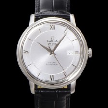 홍콩명품 [오메가] 남성용 드빌 프레스티지 424.13.40.20.02.001 오토매틱 Cal.2500타입 39.5mm 가죽줄 실버 다이얼 omg20207  