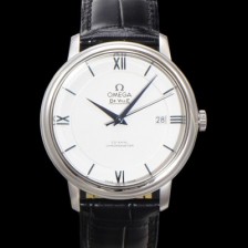 홍콩명품 [오메가] 남성용 드빌 프레스티지 424.53.40.20.04.001 오토매틱 Cal.2500타입 39.5mm 가죽줄 실버 다이얼 omg20208  