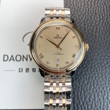 홍콩명품 [오메가] 남성용 드빌 프레스티지 434.20.40.20.59.001 오토매틱 Cal.8800타입 40mm 18K 로즈골드 메탈줄 샴페인색 다이얼 omg20215  