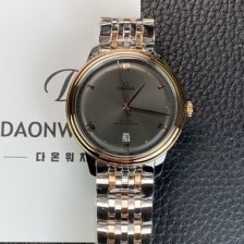 홍콩명품 [오메가] 남성용 드빌 프레스티지 434.20.40.20.06.001 오토매틱 Cal.8800타입 40mm 18K 로즈골드 메탈줄 그레이 다이얼 omg20216  