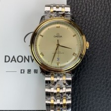 홍콩명품 [오메가] 남성용 드빌 프레스티지 434.20.40.20.08.001 오토매틱 Cal.8800타입 40mm 18K 옐로우골드 메탈줄 골드 다이얼 omg20217  