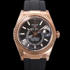 홍콩명품 [로렉스] 남성용 스카이더웰러 m336235-0004 18K 로즈골드 42mm 오토매틱 Cal.9002 타입 우레탄줄 그레이 다이얼 rol5314  