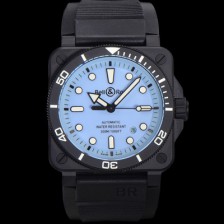 홍콩명품 [벨엔로즈] 남성용 인스트루먼트03 BR03A-D-LM-CESRB 오토매틱 2892타입 42mm 세라믹 우레탄줄 블루 다이얼 bel4108  