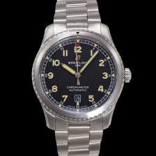 홍콩명품 [브라이틀링] 남성용 네비타이머 A17314101B1A1 오토매틱 2824 타입 41mm 메탈줄 블랙 다이얼 bre6053  