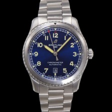 홍콩명품 [브라이틀링] 남성용 네비타이머 A17314101C1A1 오토매틱 2824 타입 41mm 메탈줄 블루 다이얼 bre6054  