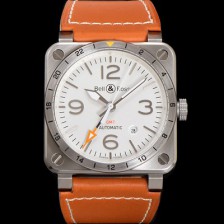 홍콩명품 [벨엔로즈] 남성용 인스트루먼트03 BR0393-GMT-STSCA 오토매틱 2836타입 42mm 우레탄줄 화이트 다이얼 bel4118  