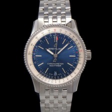 홍콩명품 [브라이틀링] 남성용 네비타이머 A17325211C1A1 크로노그래프 오토매틱 2824타입 38mm 메탈줄 블루 다이얼 bre6025  