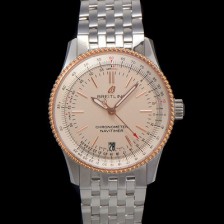 홍콩명품 [브라이틀링] 남성용 네비타이머 U17325211G1A1 크로노그래프 오토매틱 2824타입 38mm 메탈줄 화이트 다이얼 bre6027  