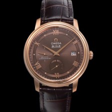 홍콩명품 [오메가] 남성용 드빌 424.23.40.21.13.001 프레스티지 코-액시얼 39.5mm  18K 로즈골드 오토매틱 Cal.2627 타입 빈티지 브라운 다이얼 omg0174  