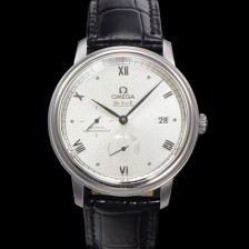 홍콩명품 [오메가] 남성용 드빌 424.13.40.21.02.005 프레스티지 코-액시얼 39.5mm 오토매틱 Cal.2627 타입 실버 선버스트 다이얼 omg0167  