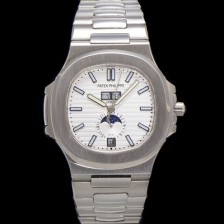 홍콩명품 [파텍필립] 남성용 노틸러스 5726/1A-010 오토매틱 Cal.324 타입 40.5mm 메탈줄 화이트 다이얼 pat2216  