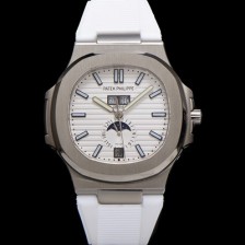홍콩명품 [파텍필립] 남성용 노틸러스 5726/1A-010 오토매틱 Cal.324 타입 40.5mm 우레탄줄 화이트 다이얼 pat2220  