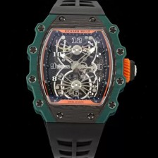 홍콩명품 [리차드밀레] 남성용 RM21-02 투어빌론 포지드 카본 51mm 투르비용 무브먼트 스켈레톤 다이얼 ric0298  