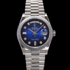 홍콩명품 [로렉스] 남성용 New 데이데이트 m128239-0023 무게173g 프레지던트 36mm 오토매틱 Cal.2836-2 타입 다이아몬드 블루 옴브레 다이얼 rol5413  