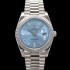 홍콩명품 [로렉스] 남성용 New "VIP 타입 최종형" 데이데이트 m228236-0006 무게195g 플래티넘 40mm 오토매틱 Cal.3255 타입 아이스 블루 바게트 다이얼 rol5425  