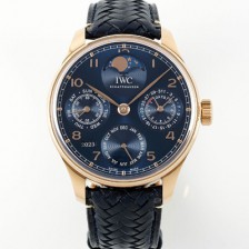 홍콩명품 [아이더블유씨] 남성용 포루투기즈 IW503312 퍼페추얼 캘린더 싱글 문 44mm 18k 로즈골드 오토매틱 무브먼트 블루 다이얼 iwc4109  