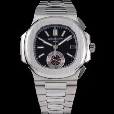 홍콩명품 [파텍필립] 남성용 노틸러스 5980/1A-014 오토매틱 Cal.CH 28-520 C 타입 40.5mm 메탈줄 블랙 다이얼 pat2225  