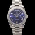 홍콩명품 [로렉스] 남성용 New "VIP 타입 최종형" 데이데이트 m228236-0007 무게195g 플래티넘 40mm 오토매틱 Cal.3255 타입 블루 로마 다이얼 rol5428  