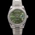 홍콩명품 [로렉스] 남성용 New "VIP 타입 최종형" 데이데이트 m228236-0008 무게195g 플래티넘 40mm 오토매틱 Cal.3255 타입 그린 로마 다이얼 rol5429  