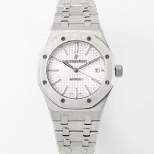 홍콩명품 [오데마피게] 남성용 하이엔드 15450ST 로얄오크 37mm 오토매틱 Cal.3120무브먼트 실버 와플 다이얼 aud6522  