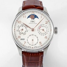 홍콩명품 [아이더블유씨] 남성용 포루투기즈 IW503307 퍼페추얼 캘린더 싱글 문 44mm 오토매틱 무브먼트 화이트 다이얼 iwc4107  