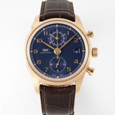 홍콩명품 [아이더블유씨] 남성용 포루투기즈 IW390305 18k 로즈골드 42mm 크로노그래프 오토매틱 무브먼트 블루 다이얼 iwc4097  