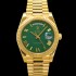 홍콩명품 [로렉스] 남성용 New "VIP 타입 최종형" 데이데이트 m228238-0061 무게195g 18K 옐로우골드 40mm 오토매틱 Cal.3255 타입 그린 로마 다이얼 rol5423  