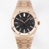 홍콩명품 [오데마피게] 남성용 로얄오크 셀프와인딩 15510OR.OO.D002CR.02 18K 로즈골드 41mm 오토매틱 Cal.4302 무브먼트 블랙 와플 다이얼 aud6549  